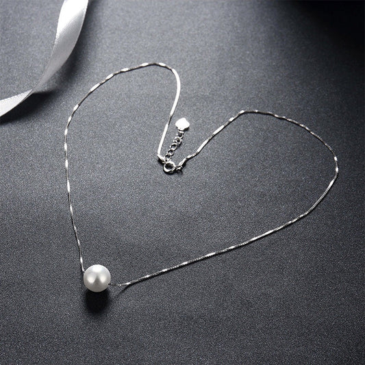 Collar Corto con Perla Blanca