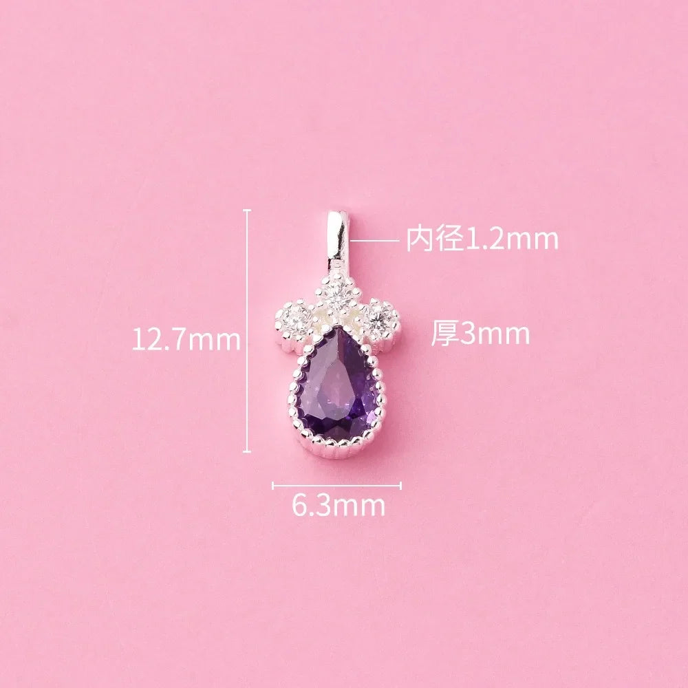 Dije Gota de Agua con Zirconia