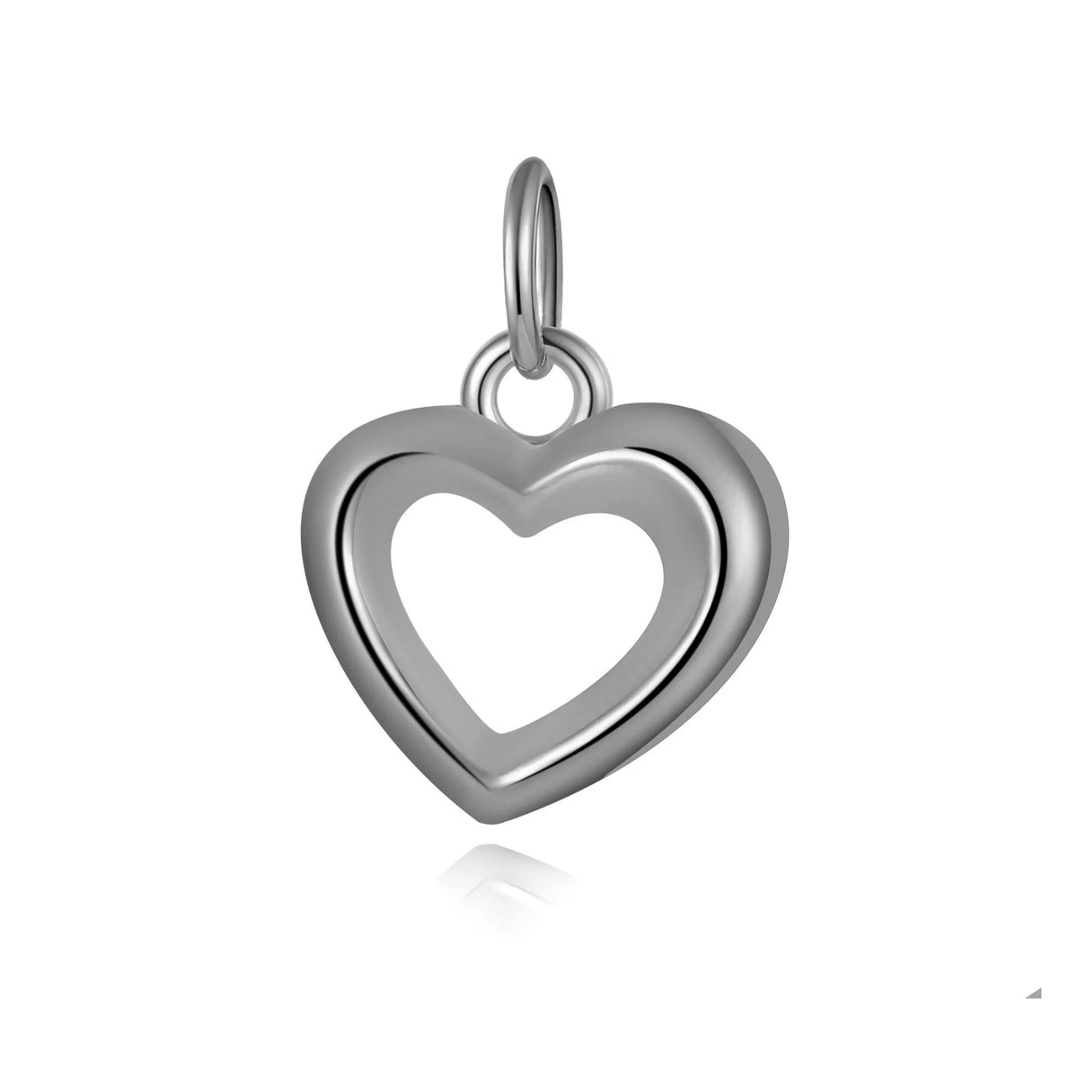 Dije Corazón Calado Blanco o Negro