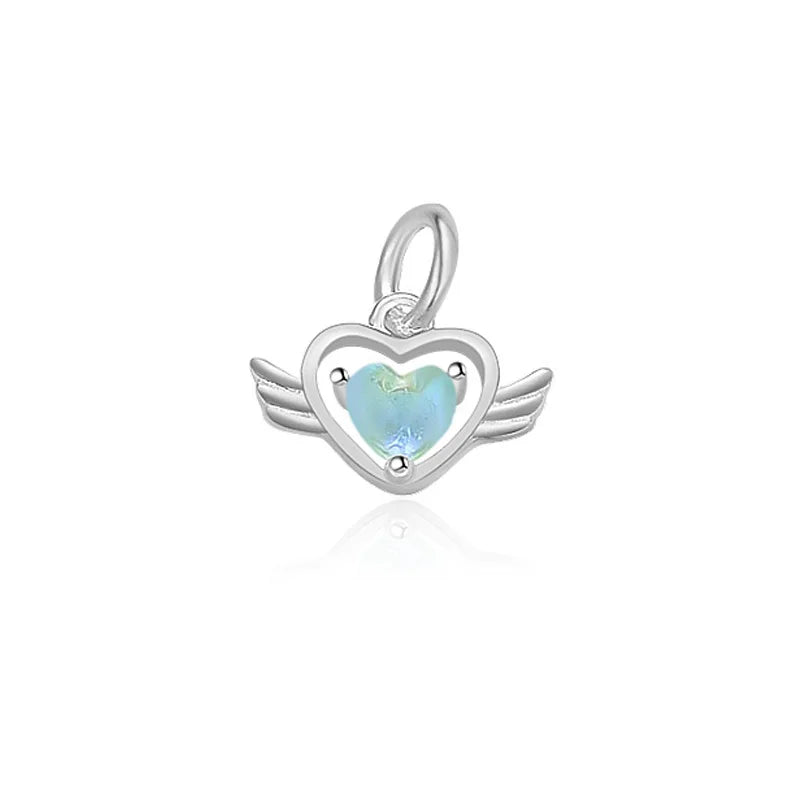 Dije Corazón con Alas de Ángel