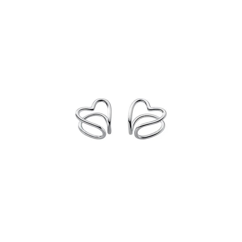 Aretes de Clip Corazón