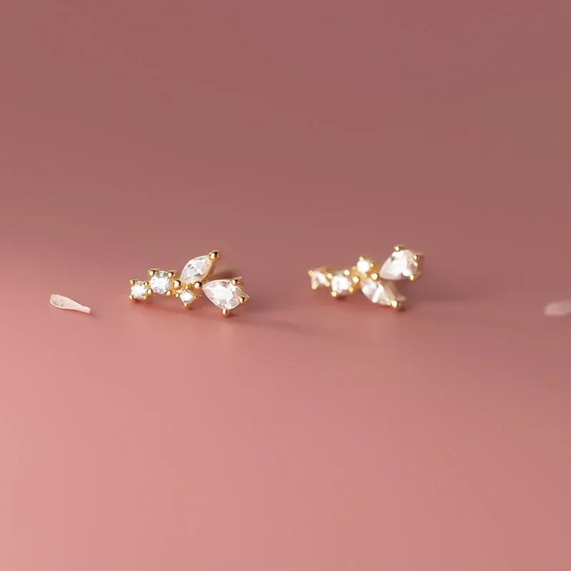 Aretes Hojas Brillantes