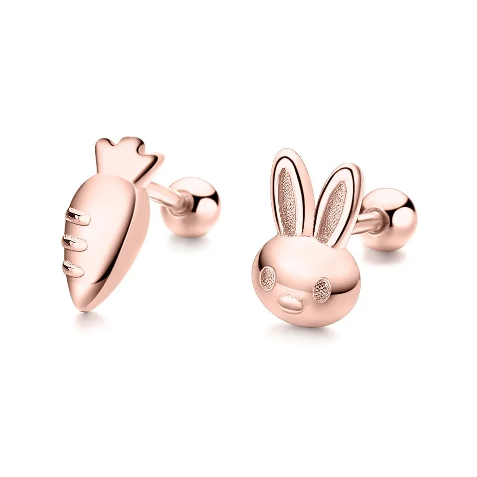 Aretes Conejito y Zanahoria