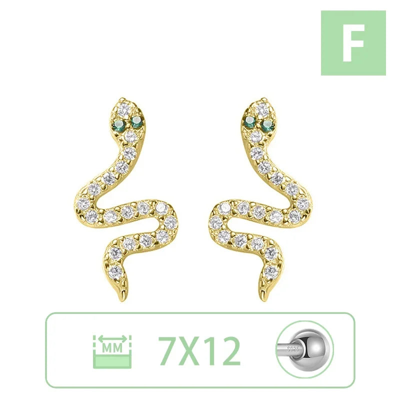 Aretes Serpiente, Cangrejo, Pez o Conejo