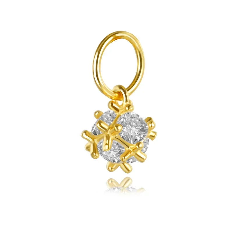 Dije Irregular con Zirconia Brillante
