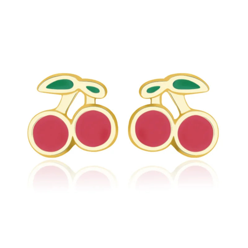 Aretes Cerecita con Zirconias