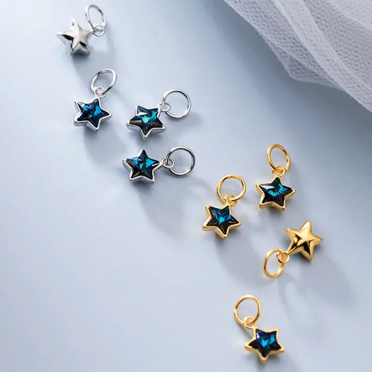 Dije Estrella con Zirconia Azul