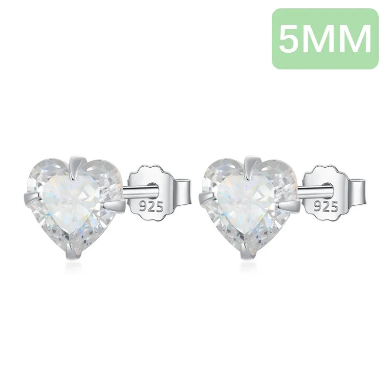 Aretes Mini Corazón Brillante