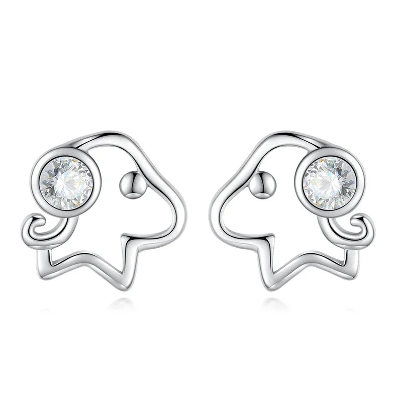Aretes Mini Perrito Calado