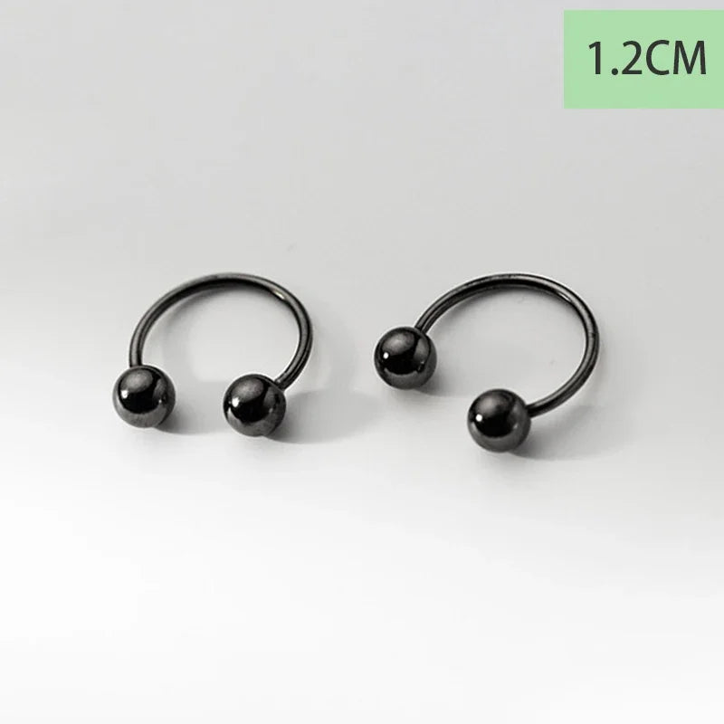 Aretes Bolitas Estilo Punk