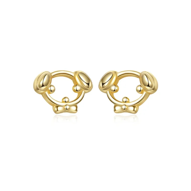 Aretes Perrito Calado