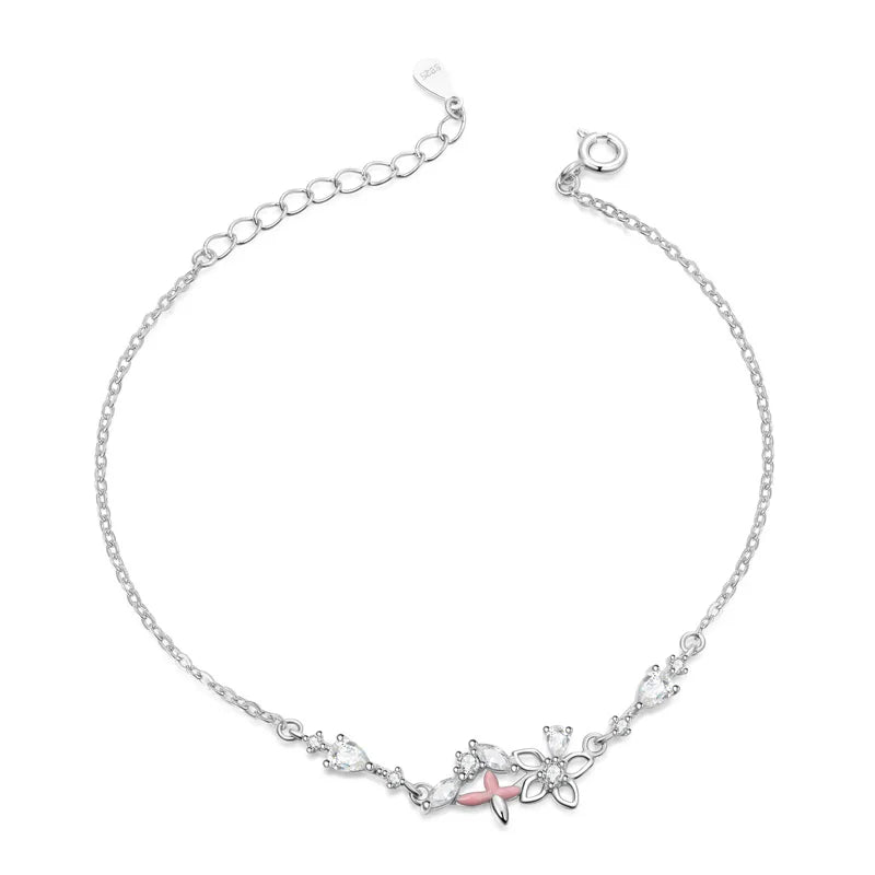 Pulsera Flor con Zirconias