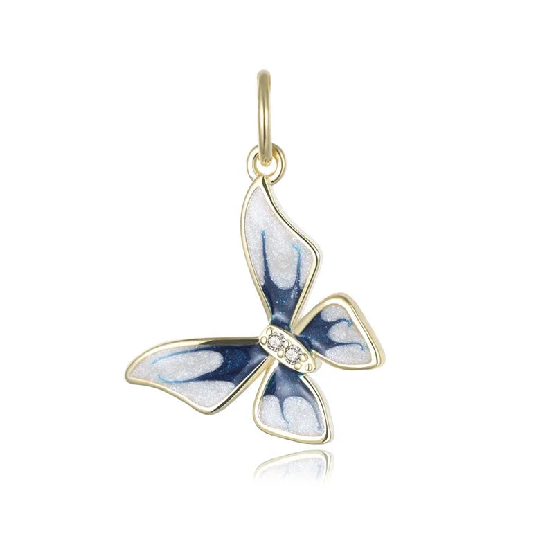 Dije Mariposa Esmaltada con Zirconias