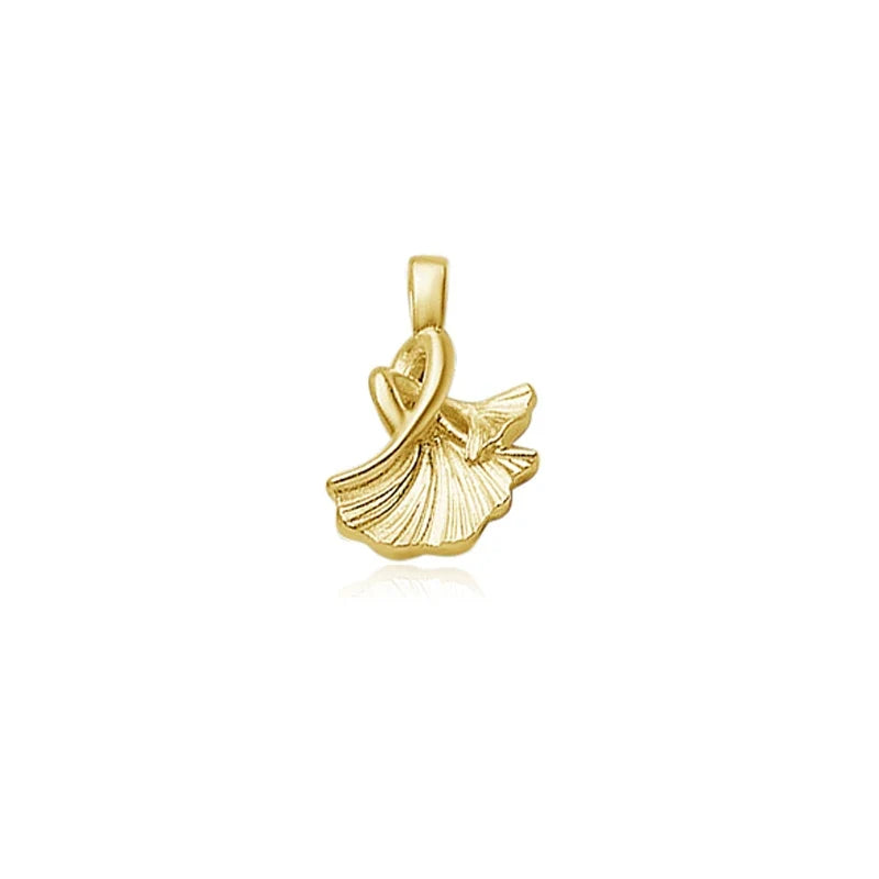 Dije Hoja de Ginkgo Plateada o Dorada