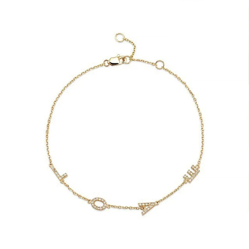 Pulsera LOVE con Zirconias