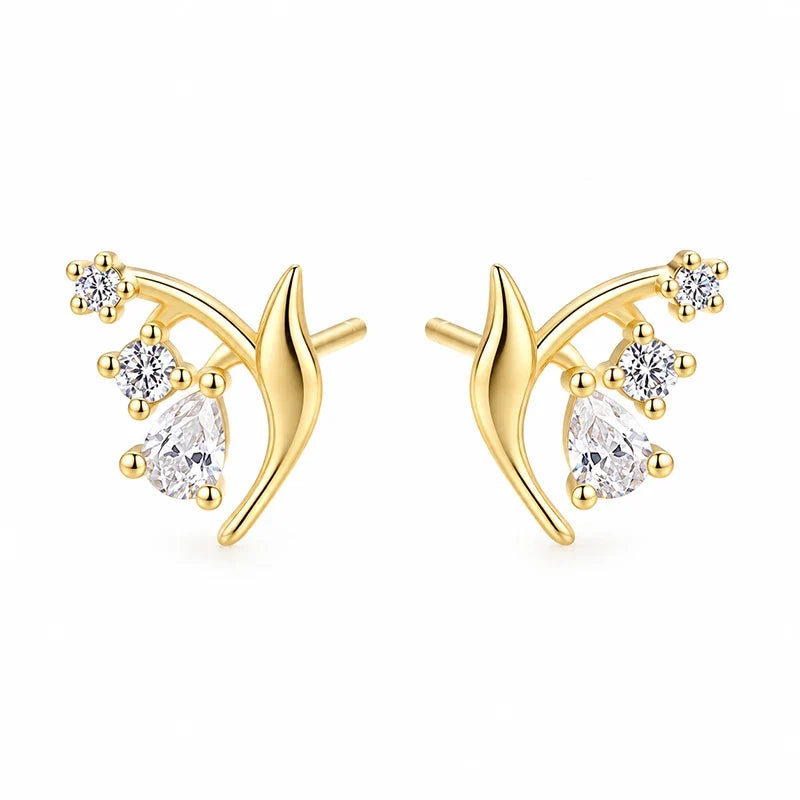 Aretes Lirio de los Valles con Zirconias