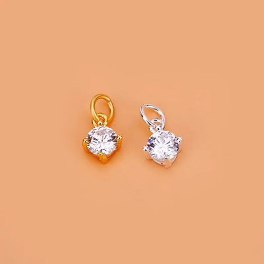 Dije Mini Cuadrado con Zirconia
