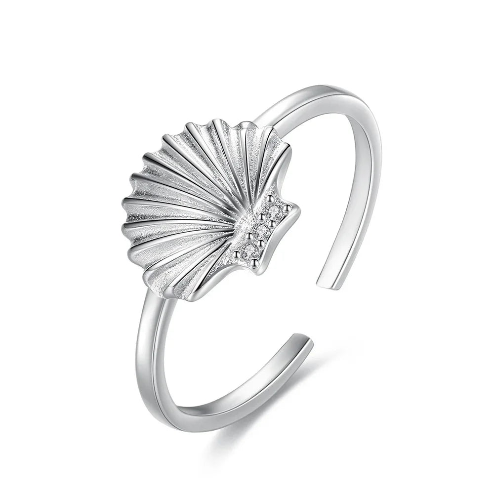 Anillo Concha con Zirconias