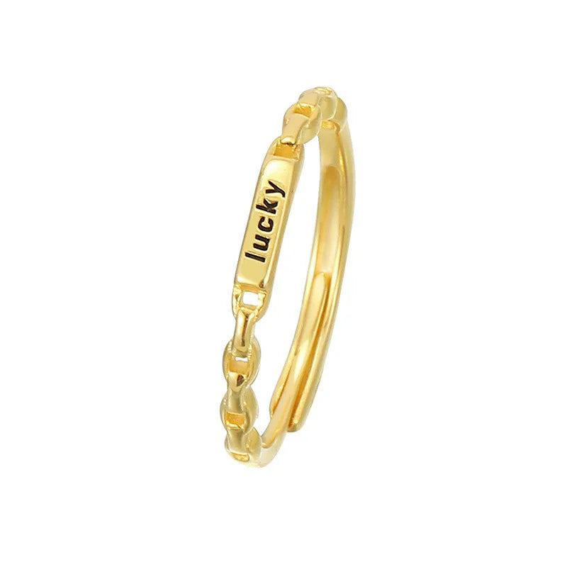 Anillo Lucky Fino Apilable