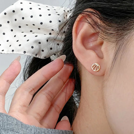 Aretes Balón de Básquetbol Calado