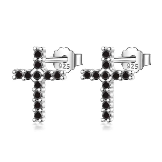 Aretes Cruz Negra