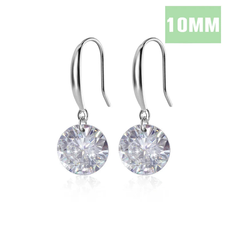Aretes Colgantes con Zirconia