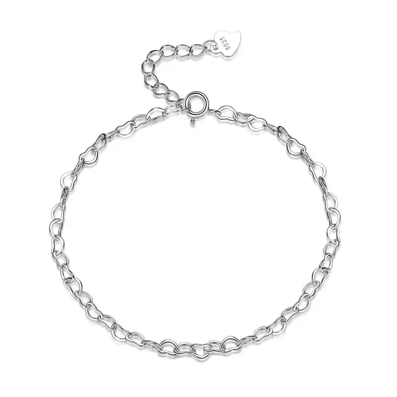 Pulsera Cadena Corazón Calado