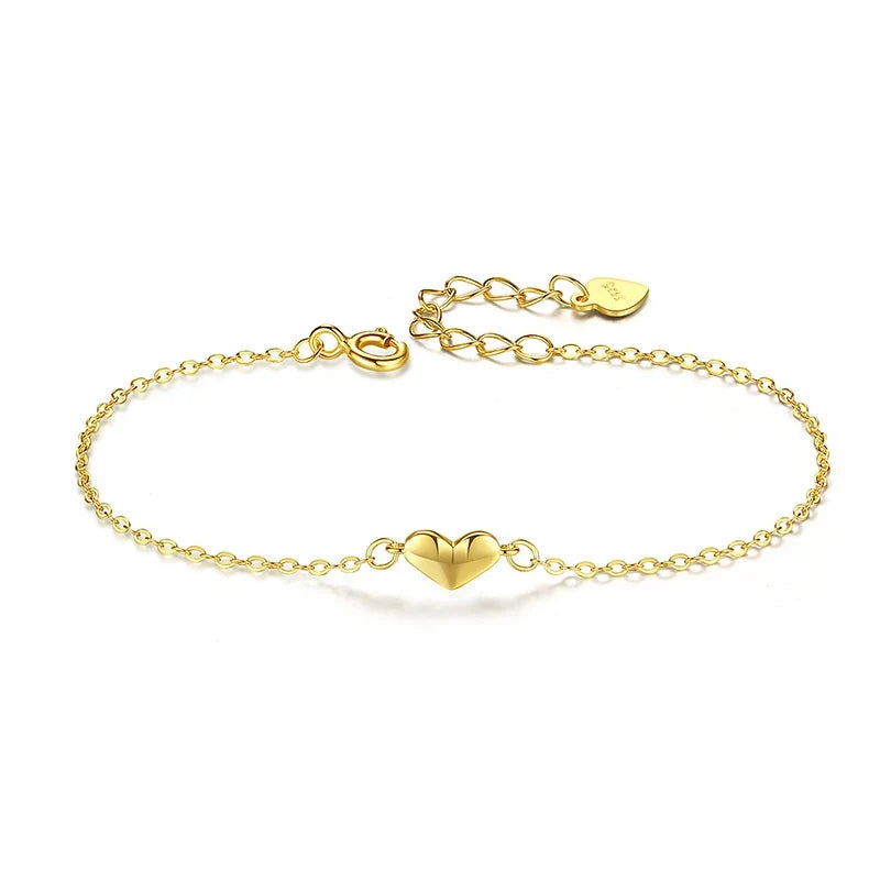 Pulsera Fina con Corazón