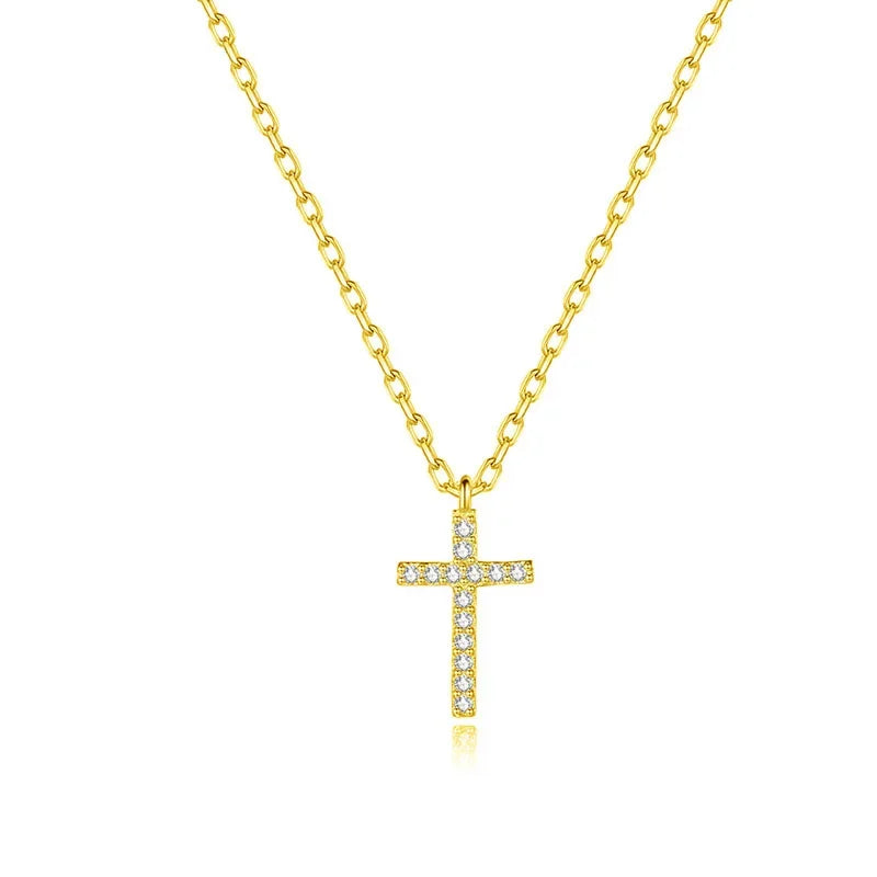 Collar Cruz con Zirconias
