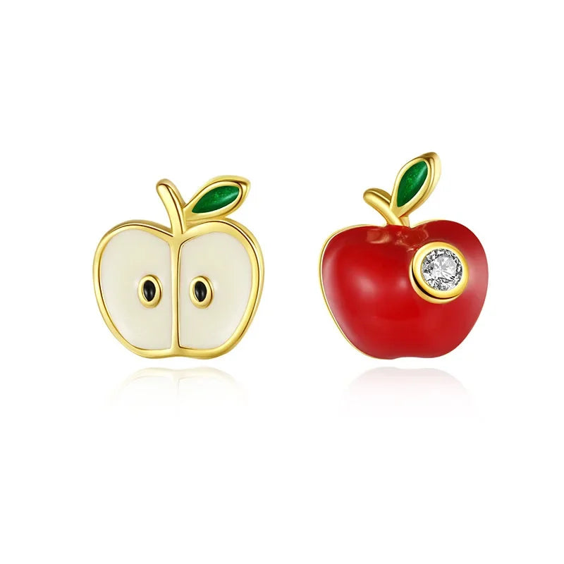 Aretes Asimétricos Manzana