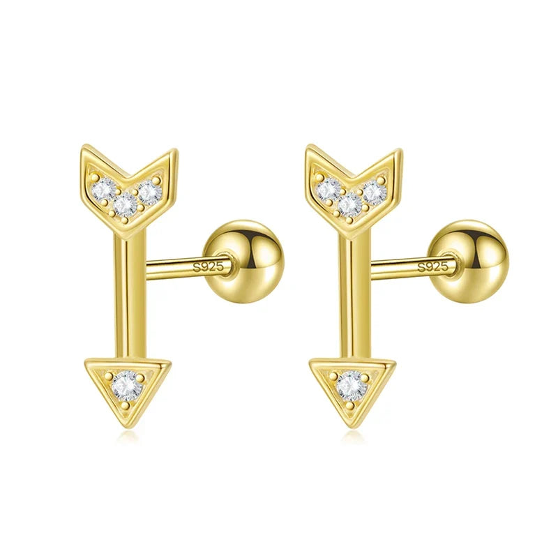 Aretes Flecha de Rosca