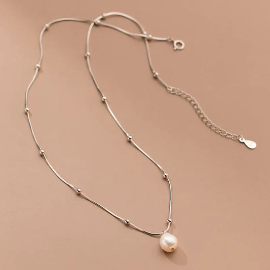 Collar de Perlas con Cadena