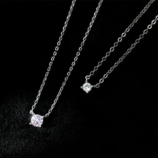 Collar Cuadrado con Zirconia