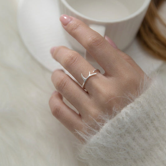 Anillo Astas de Reno Ajustable