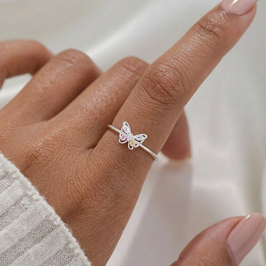 Anillo Mariposa con Zirconias