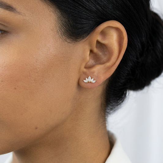 Aretes Alas con Zirconias