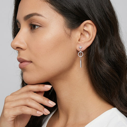 Aretes Asimétricos Círculo y Barra