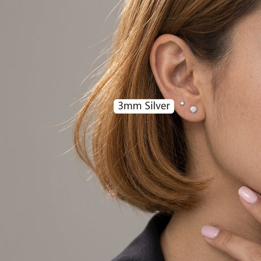 Aretes Barbell Geométricos