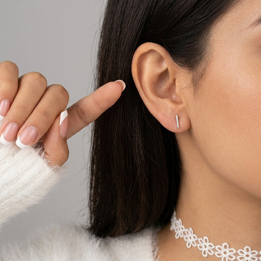 Aretes Barra Minimalista