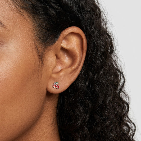 Aretes Cerecita con Zirconias