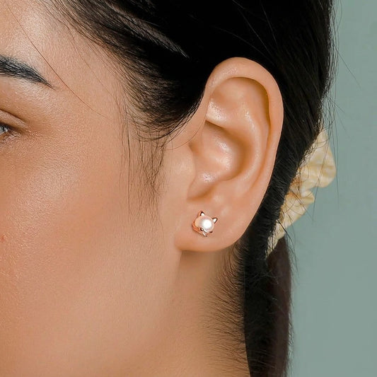 Aretes Conejito o Gatito Esmaltados