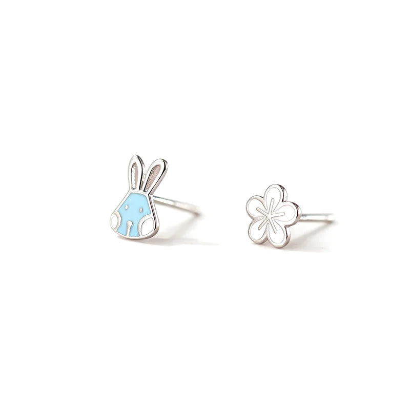 Aretes Conejito y Flor