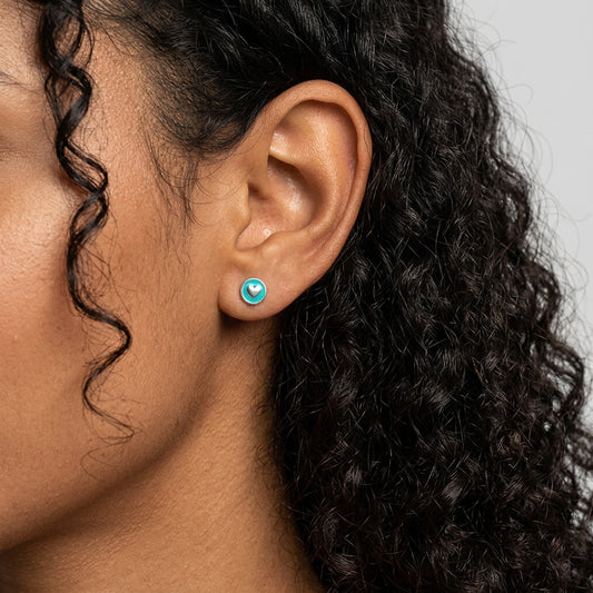 Aretes Corazón Romántico de Rosca