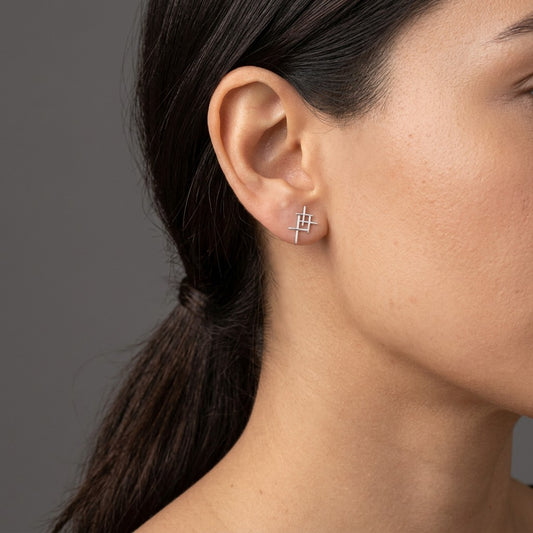 Aretes de Botón Estrella