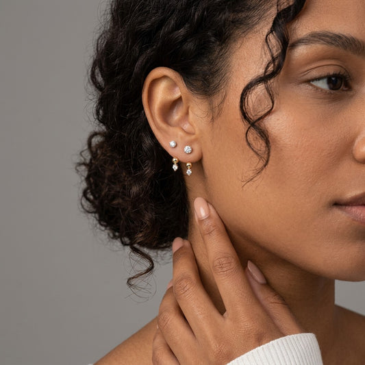 Aretes Esfera con Zirconias