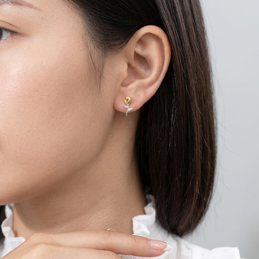 Aretes Flor de Rosa