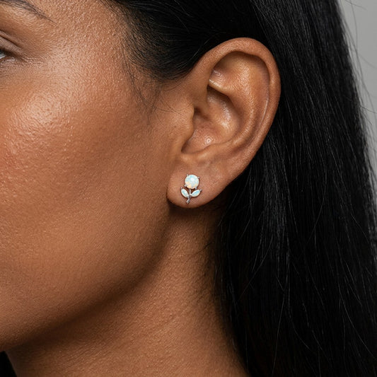 Aretes Flor de Zirconias