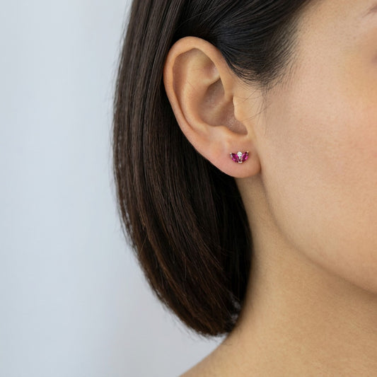 Aretes Hoja Brillante
