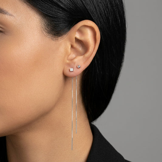 Aretes Largos Cadena Veneciana