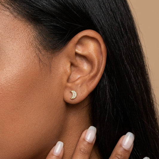 Aretes Luna de Rosca
